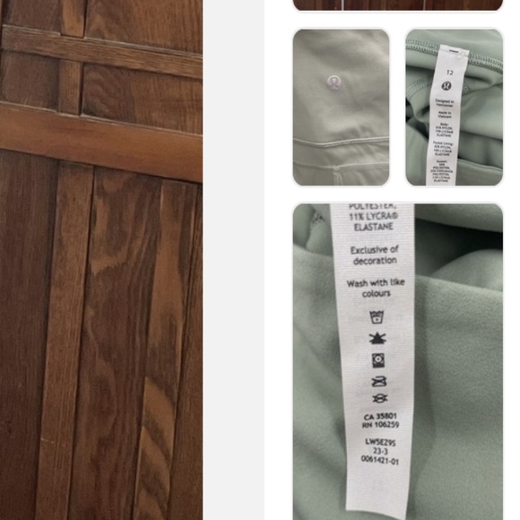 lululemon Groove SHR Nulu Flared Leggings in PLCT Sz 12 NWT $118R - Picture 9 of 9